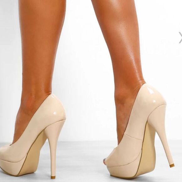 DELICIOUS PEEP TOE HIGH HEEL STILETTOS PLATFORM SHOE - Picture 16 of 16